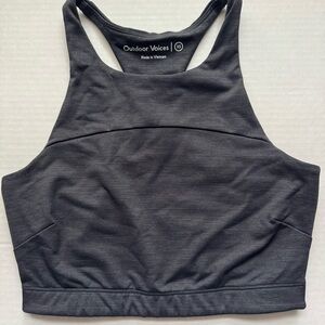 Outdoor Voices TechSweat Move Free Charcoal Sports Bra-Size XS